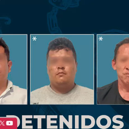     Tres personas fueron detenidas por robo a cuentahabiente en San Juan del Río. Foto: Especial