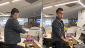 Captan a Ricardo Manjarrez sacando sus cosas de las oficinas de Ventaneando tras decirle grosería a Pati Chapoy (RS)