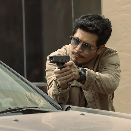     GRINGO HUNTERS Esta imagen difundida por Netflix muestra a Harold Torres en una escena de "Gringo Hunters". (Carla Danieli/Netflix via AP)ASSOCIATED PRESS