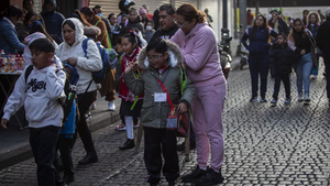 Regreso a clases en la una escuela primaria de Ciudad de México, en enero de este año. Andrea Murcia (Cuartoscuro)