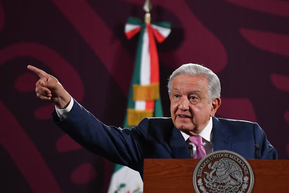 López Obrador durante su intervención en la conferencia matutina en Palacio Nacional, este viernes en Ciudad de México. Mario Jasso (Cuartoscuro)