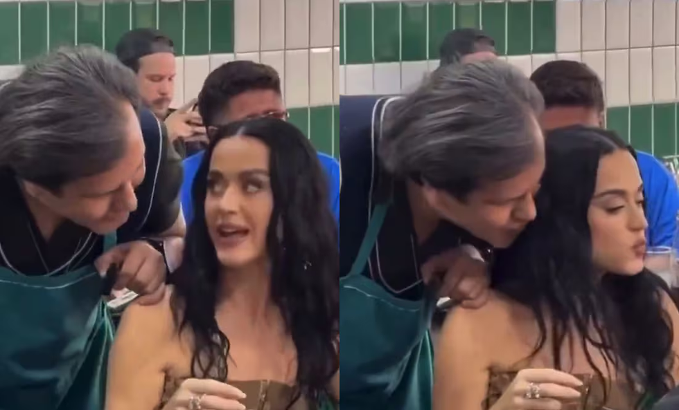 El video se volvió rápidamente viral y sus fanáticos criticaron fuertemente al mesero. Fotos: 'X'