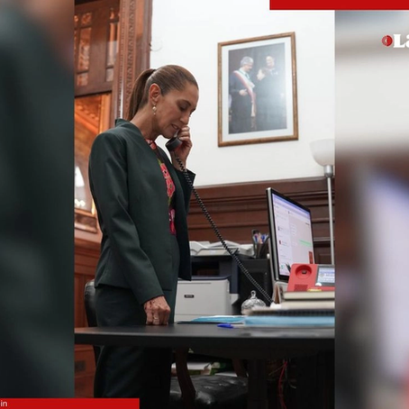 Este lunes, a las 11 de la mañana, la jefa del Ejecutivo dirigirá un mensaje con motivo de su primer informe desde Palacio Nacional. Foto: @Claudiashein