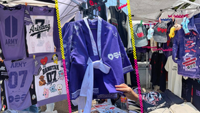 Venta de mercancía pirata de BTS en México // Foto: Especial.