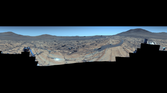 Vista de Marte con colores mejorados NASA