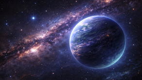 Imagen artística de un exoplaneta flotante. Imagen generada por IA.