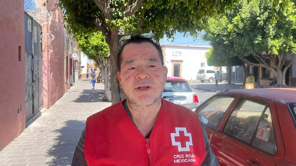 José Pablo Paz Gómez, Coordinador Local de Socorros de la Cruz Roja Mexicana, delegación San Juan del Río. / Foto: Rosalía Nieves / El Sol de San Juan del Río.