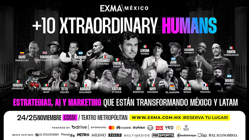 Checo Pérez lleva la mentalidad de la F1 al escenario de EXMA México 2025