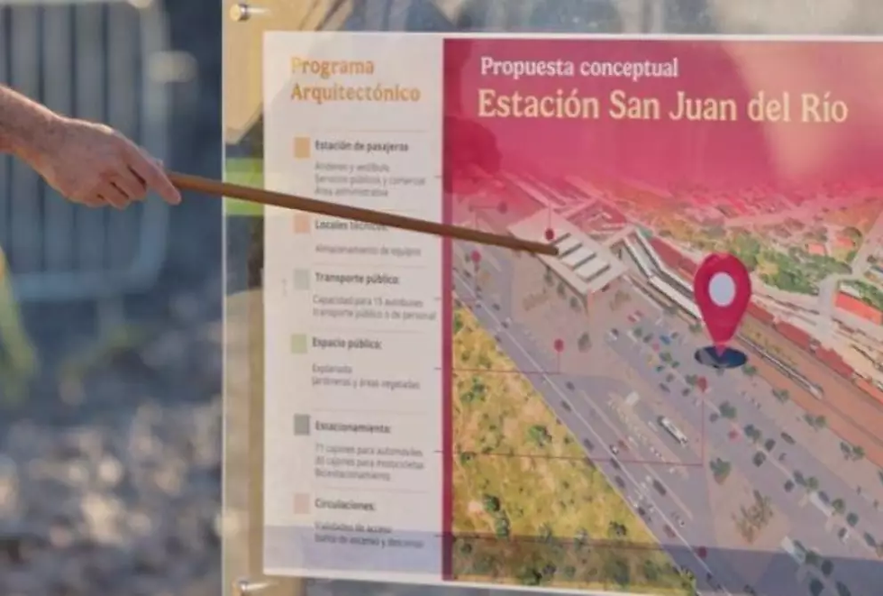 Conoce cuánto durará el recorrido del tren México-Querétaro de San Juan del Río al centro, estaciones del trayecto y el avance actual de las obras.| Captura de pantalla