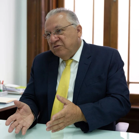Rafael Marín Mollinedo durante una entrevista con ‘La Jornada’ en abril de 2019, cuando estaba al frente del programa de Zonas Ecnómicas Especiales. Foto Pablo Ramo Pablo Ramos