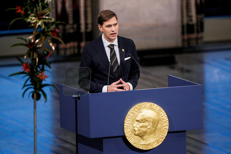 Durante la ceremonia en Oslo, el presidente del Comité Noruego del Nobel, Jørgen Watne Frydnes, describió con crudeza la situación actual de Venezuela, marcada por la represión, la violencia estatal y una crisis humanitaria sin precedentes (Stian Lysberg Solum/NTB/vía REUTERS)
