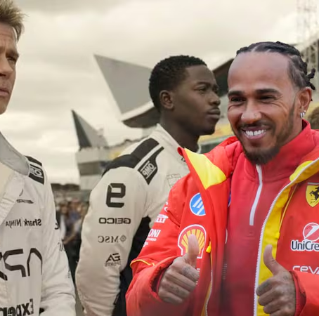 Hamilton le dio ‘el susto de su vida’ a Brad Pitt en la F1: ‘Suplicó salir del auto’