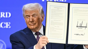 Trump firmó la carta fundacional de la Junta de Paz a finales de enero en Davos, Suiza.