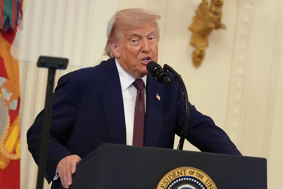 El presidente de Estadois Unidos, Donald Trump, en la sale este de la Casa Blanca, el 18 de junio de 2026. Foto Ap
