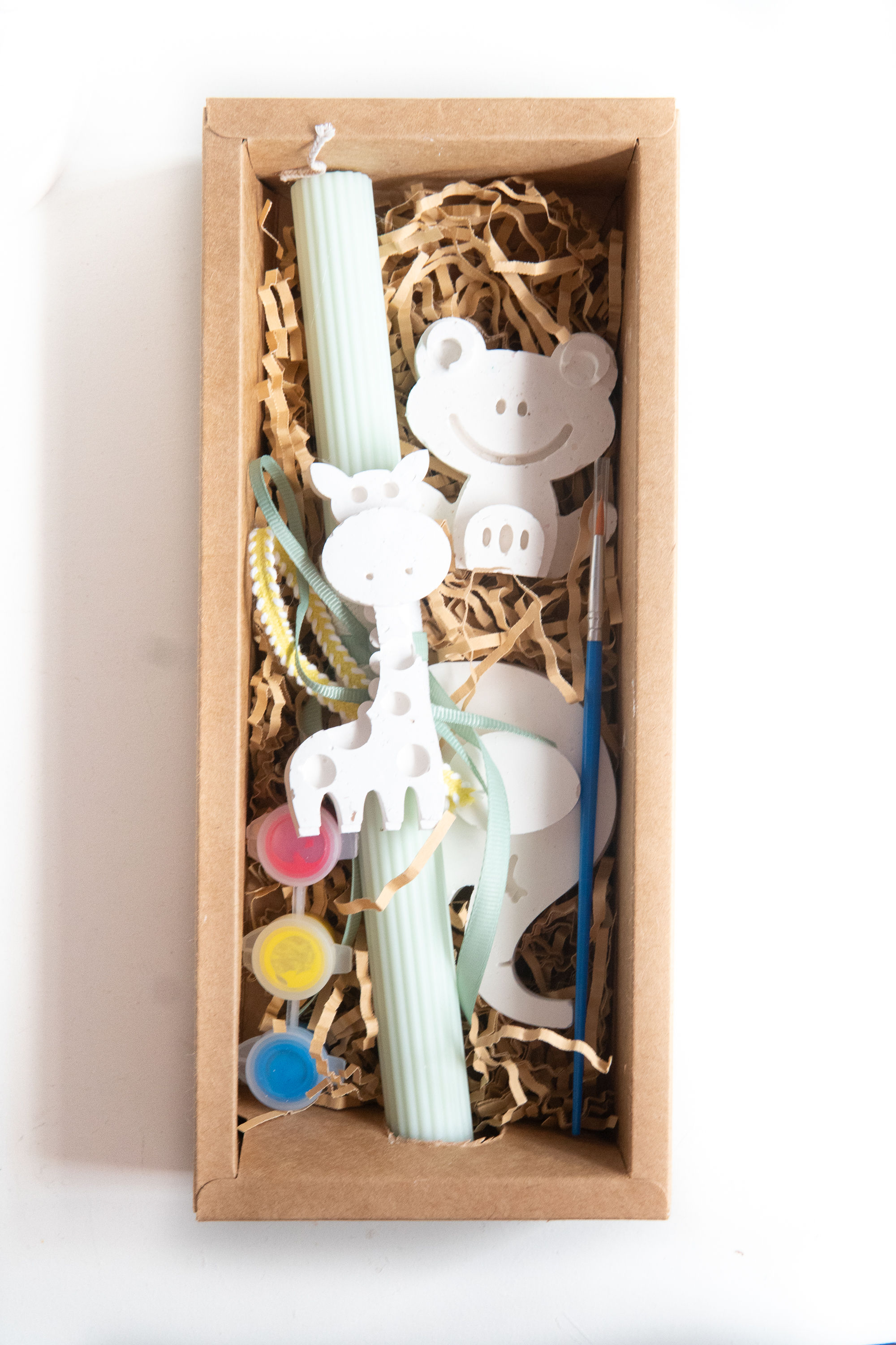 Χειροποίητη Αρωματική Λαμπάδα Ζωγράφισε Το! Ζωάκια