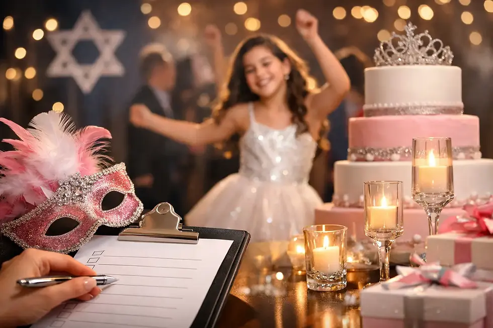 Bat Mitzvah Reception Checklist for a Flawless Night