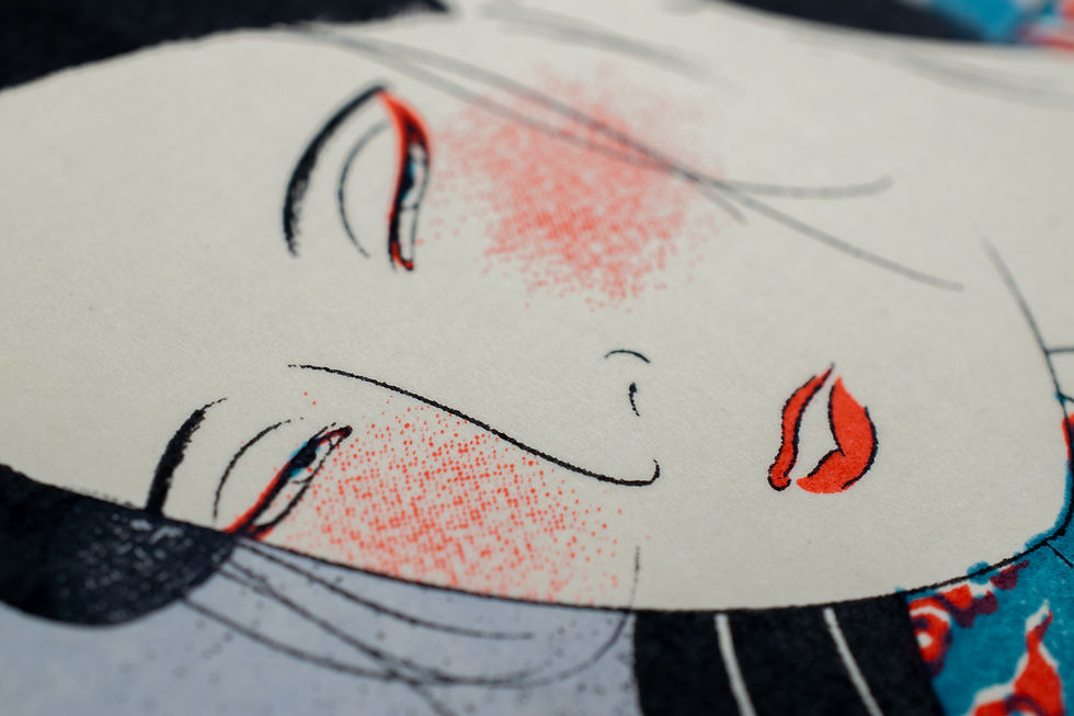 サムネイル： Silkscreen Artwork [ 暗黒仮面 Ankoku-kamen］ First Screen 5/11