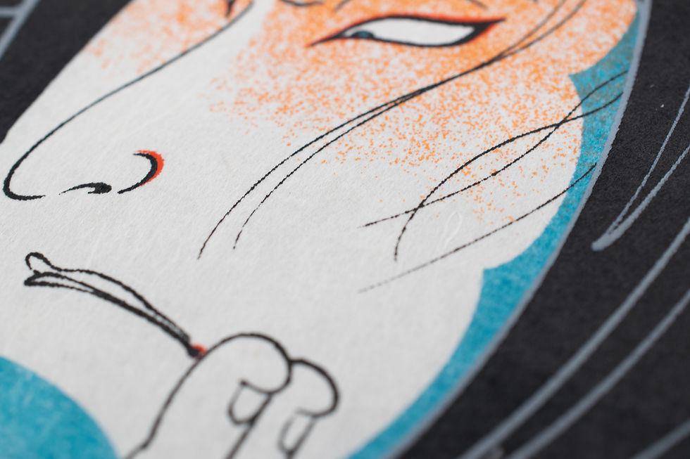 Thumbnail: Silkscreen Artwork [銀河系忍者 Ginga-kei Ninja］ First Screen 1/6