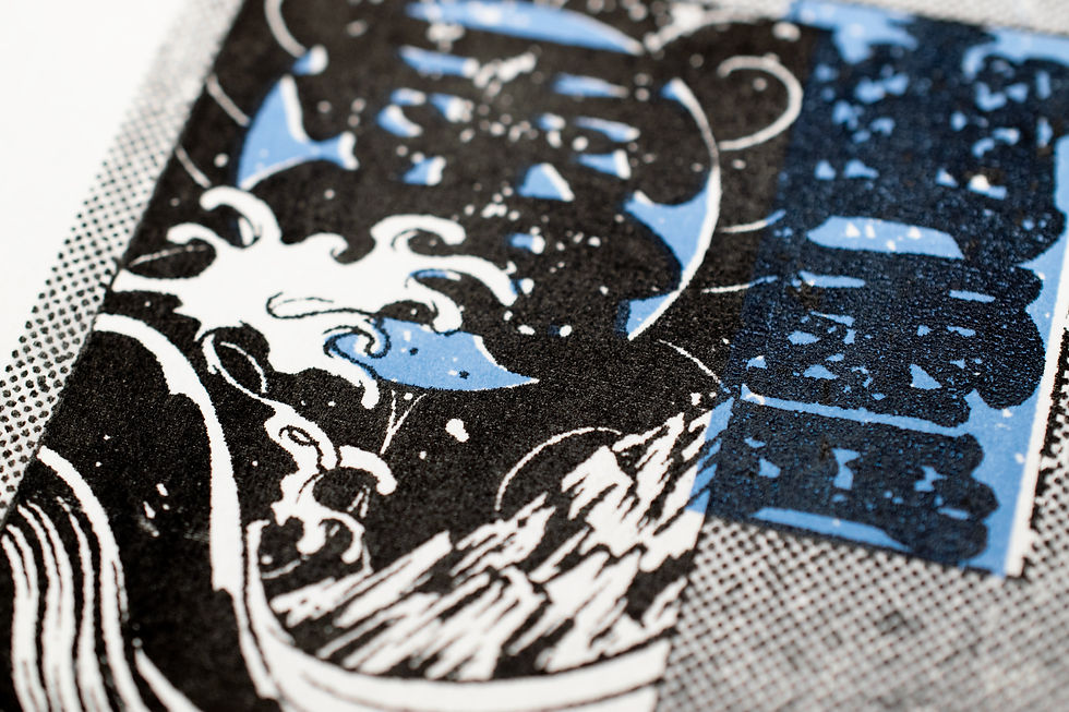 サムネイル： Silkscreen Artwork [幽霊 Yurei]   Second Screen 1/4