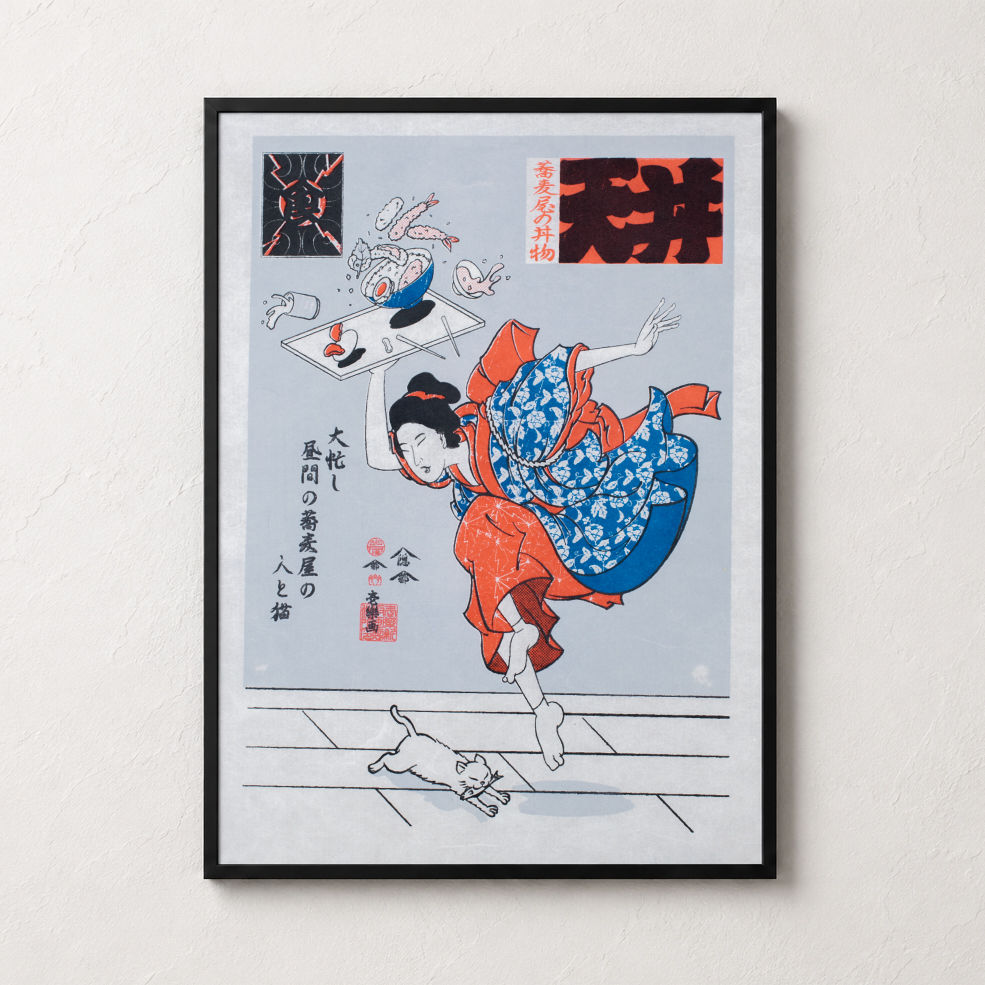 Hand-Pulled Silkscreen Print【天丼 TENDON】手摺シルクスクリーン作品