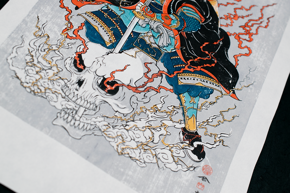 サムネイル： Silkscreen Artwork [がしゃどくろ Gasha Dokuro ] First Screen 2/4