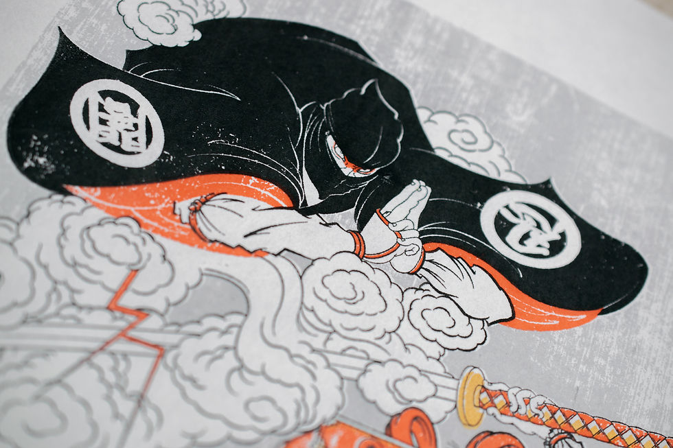 サムネイル： Silkscreen Artwork [忍者対御家人 Ninja vs Gokenin]  First Screen4/4