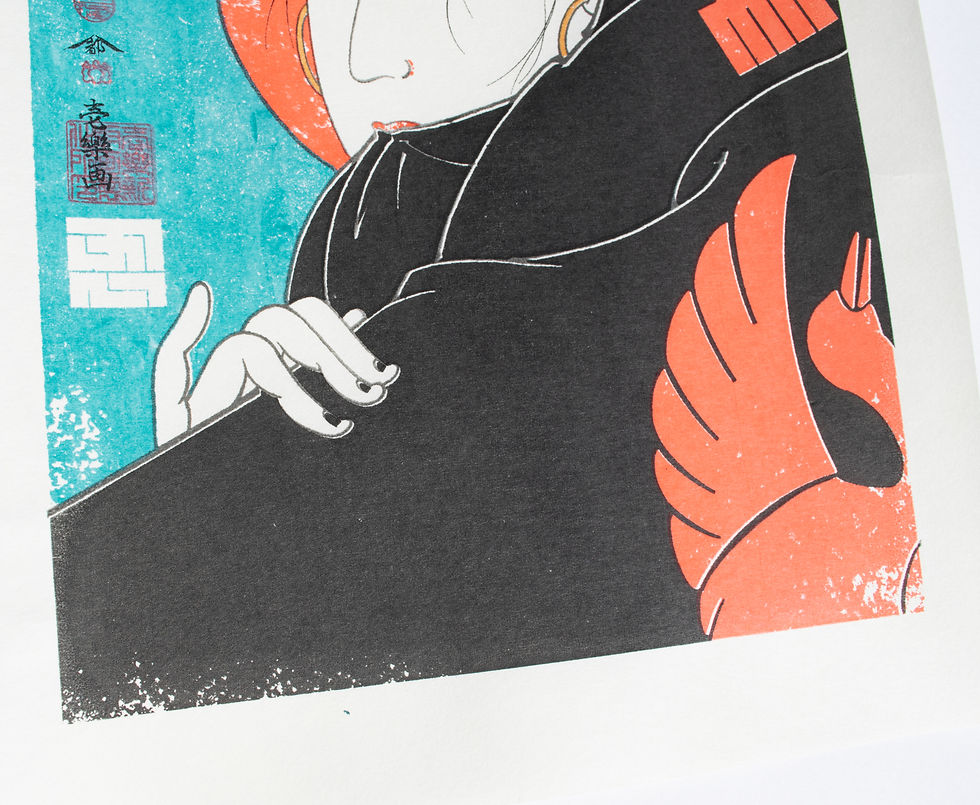 Thumbnail: Silkscreen Artwork [Yatagarasu Ninja(Woman)  八咫烏忍者(女性版)]【First screen】4/5