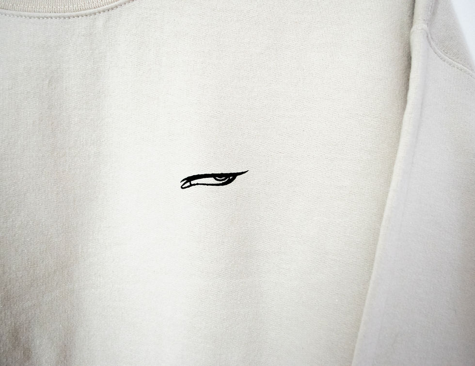 サムネイル： Handmade Backprint  sweatshirts　【無字無義 Muji-Mugi  / size L 】(L5)