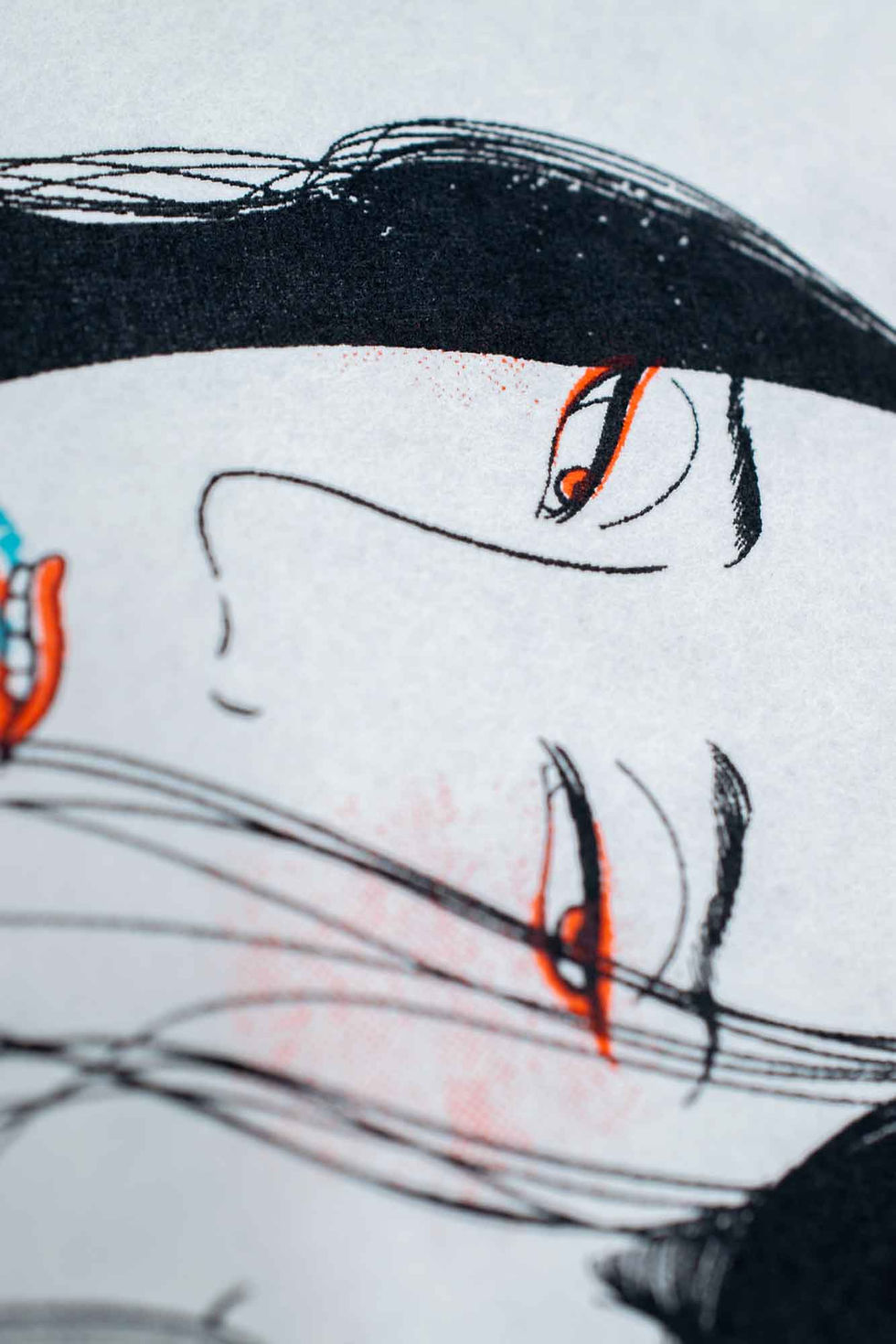 サムネイル： Silkscreen Artwork [流し目 Nagashime] Second Screen 1/4