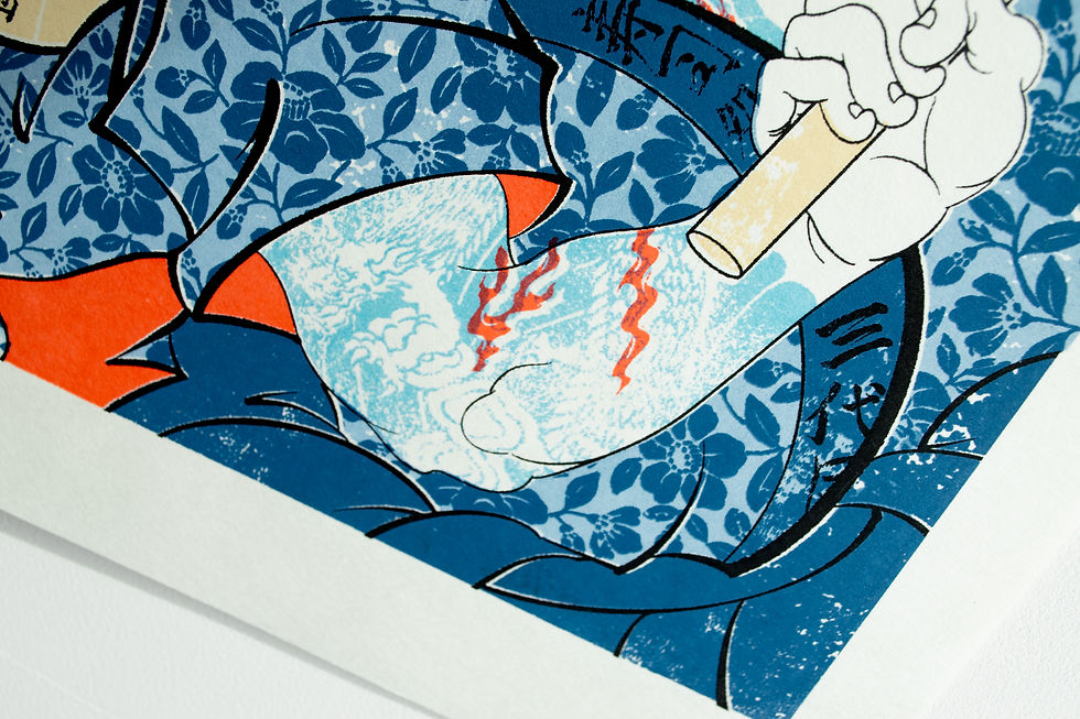 Thumbnail: Silkscreen Artwork [寿司侍 Sushi zamurai]【First screen】4/9