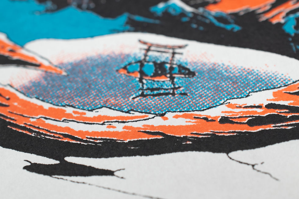 サムネイル： Silkscreen Artwork [Omachi 大町]   Second Screen1/3