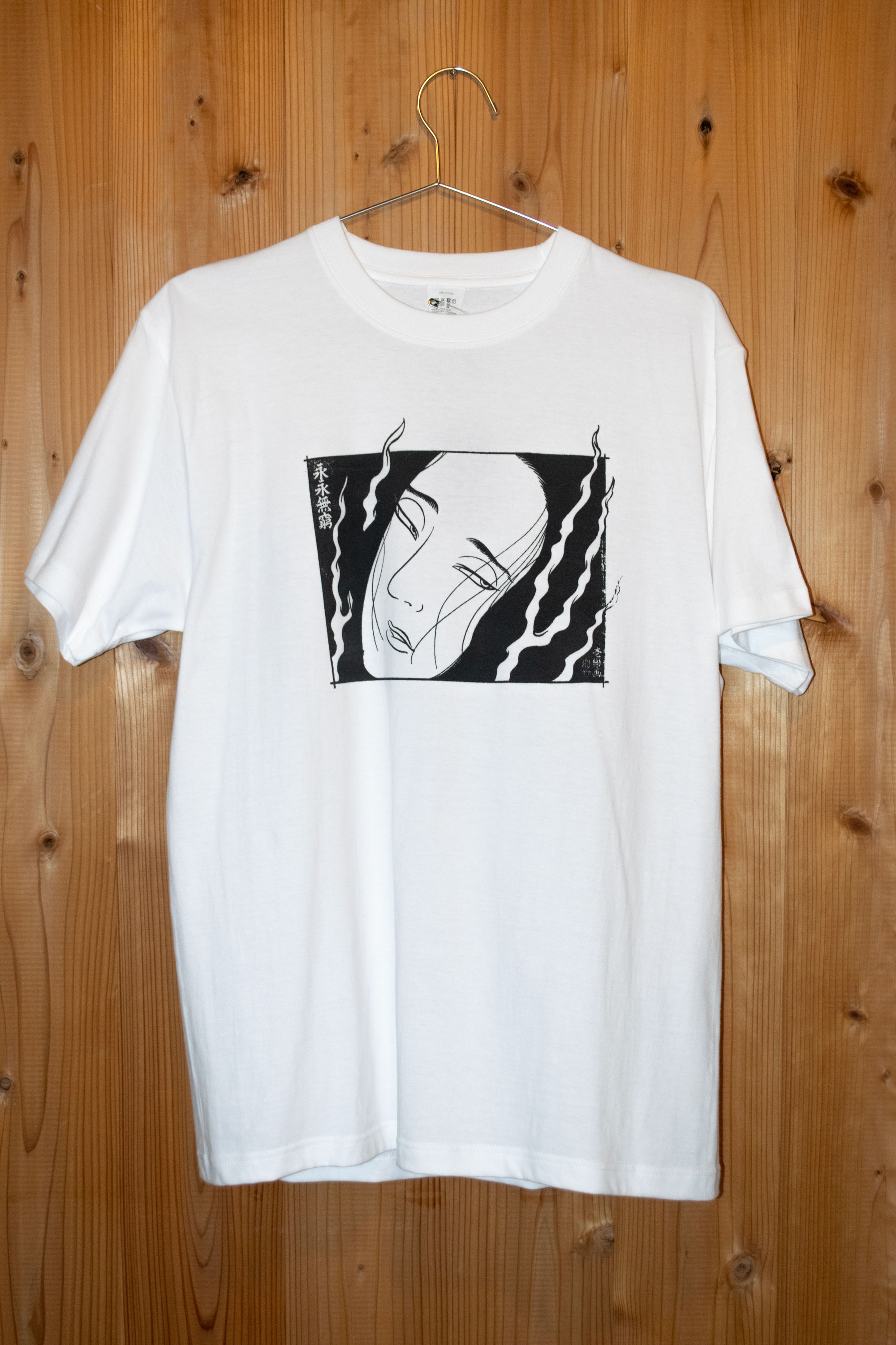 Handmade T-shirt　【 WOMAN  / size L】(E1)