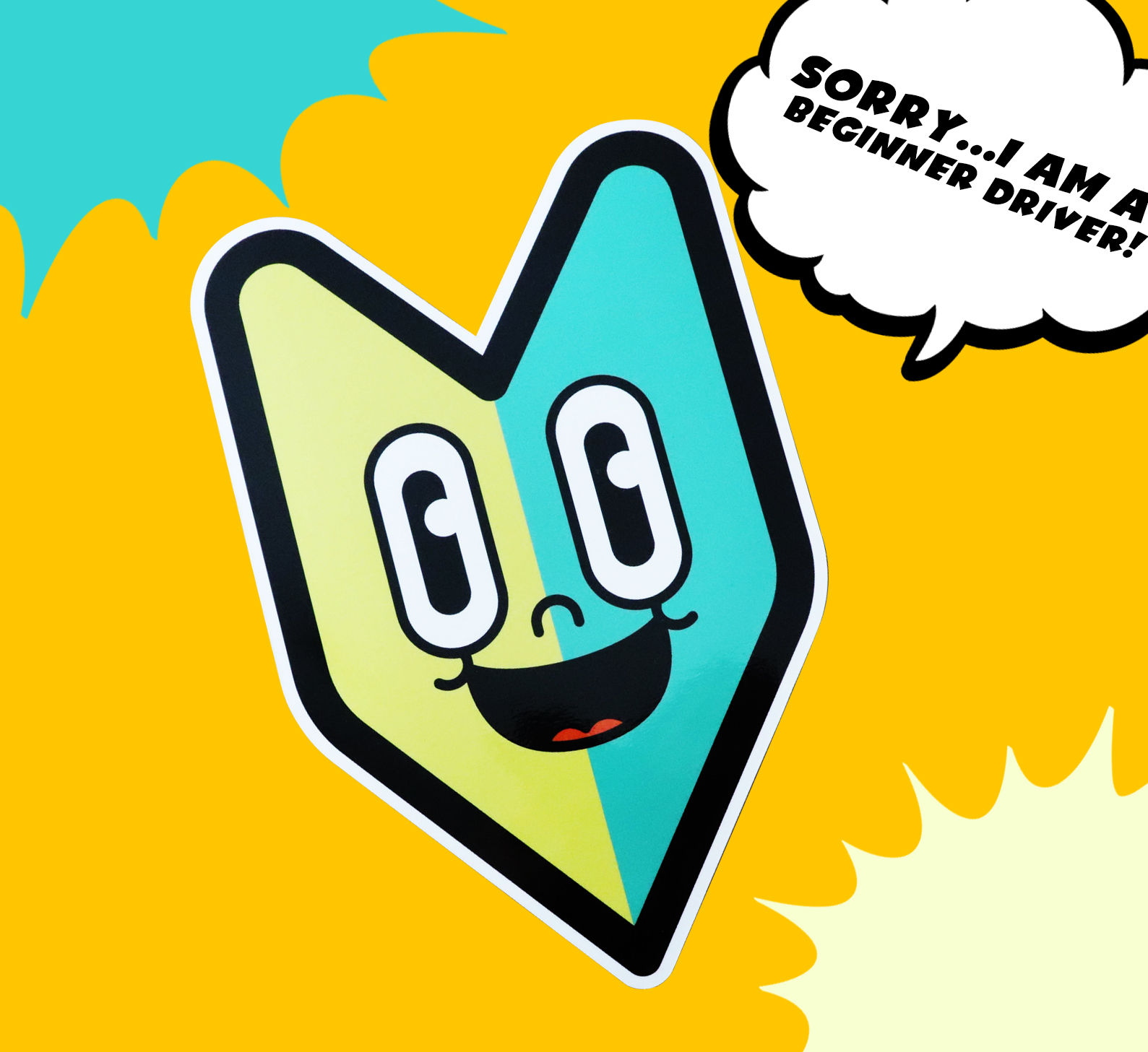 車用　初心者マー君　マグネット