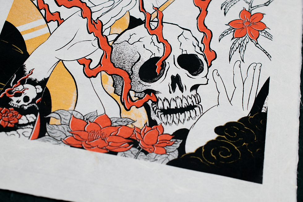 サムネイル： Silkscreen Artwork [夫婦喧嘩 妻 Marital Spat – Wife] First Screen 2/4