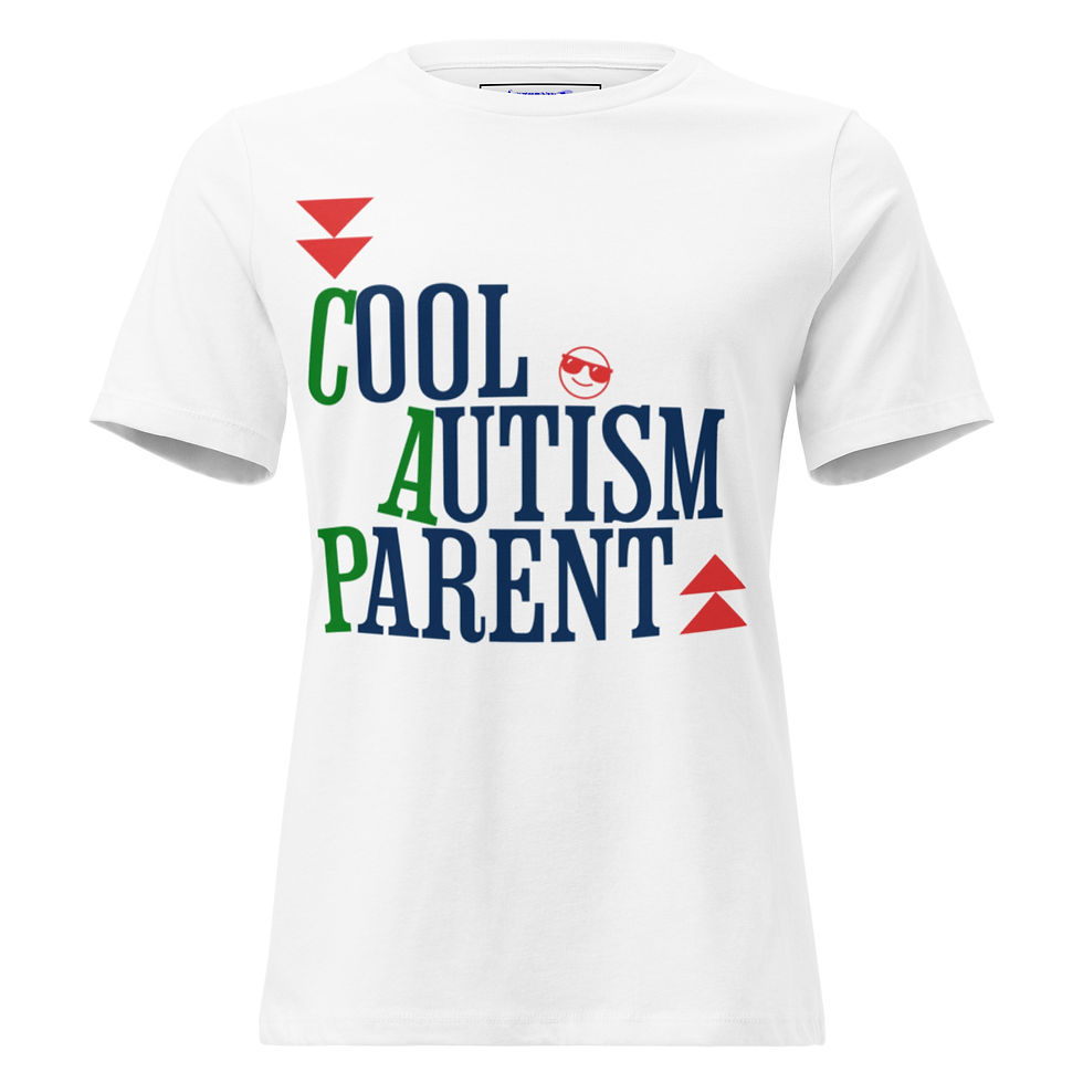 Thumbnail: White t-shirt with 'Cool Autism Parent' text