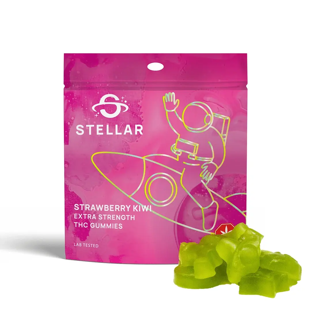 Stellar Strawberry Kiwi Gummies - 1000MG THC