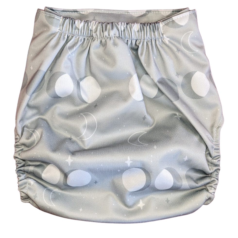 Thumbnail: Kinder Cloth Pocket Diaper - Neutral Moon Phases