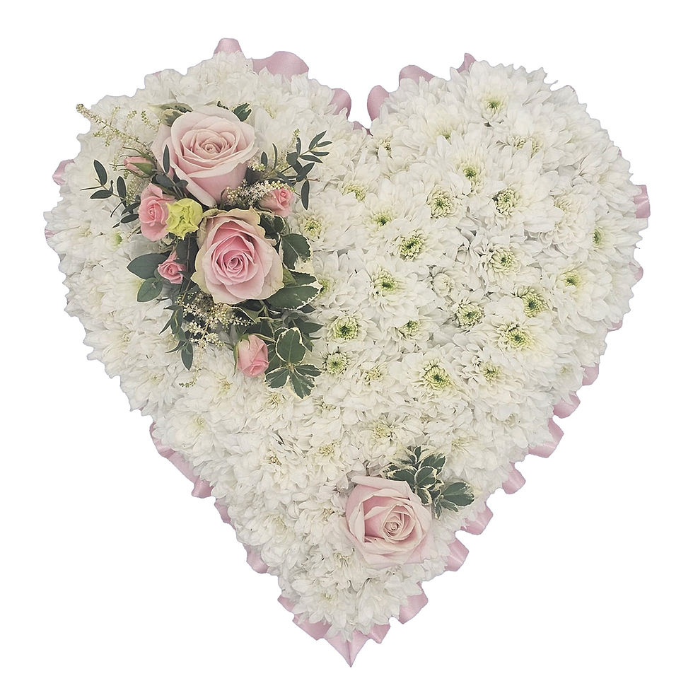 Pink Rose Closed Heart