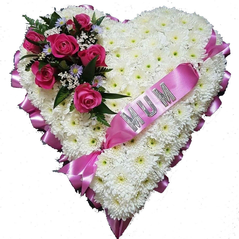 Ribbon Edged Closed Heart