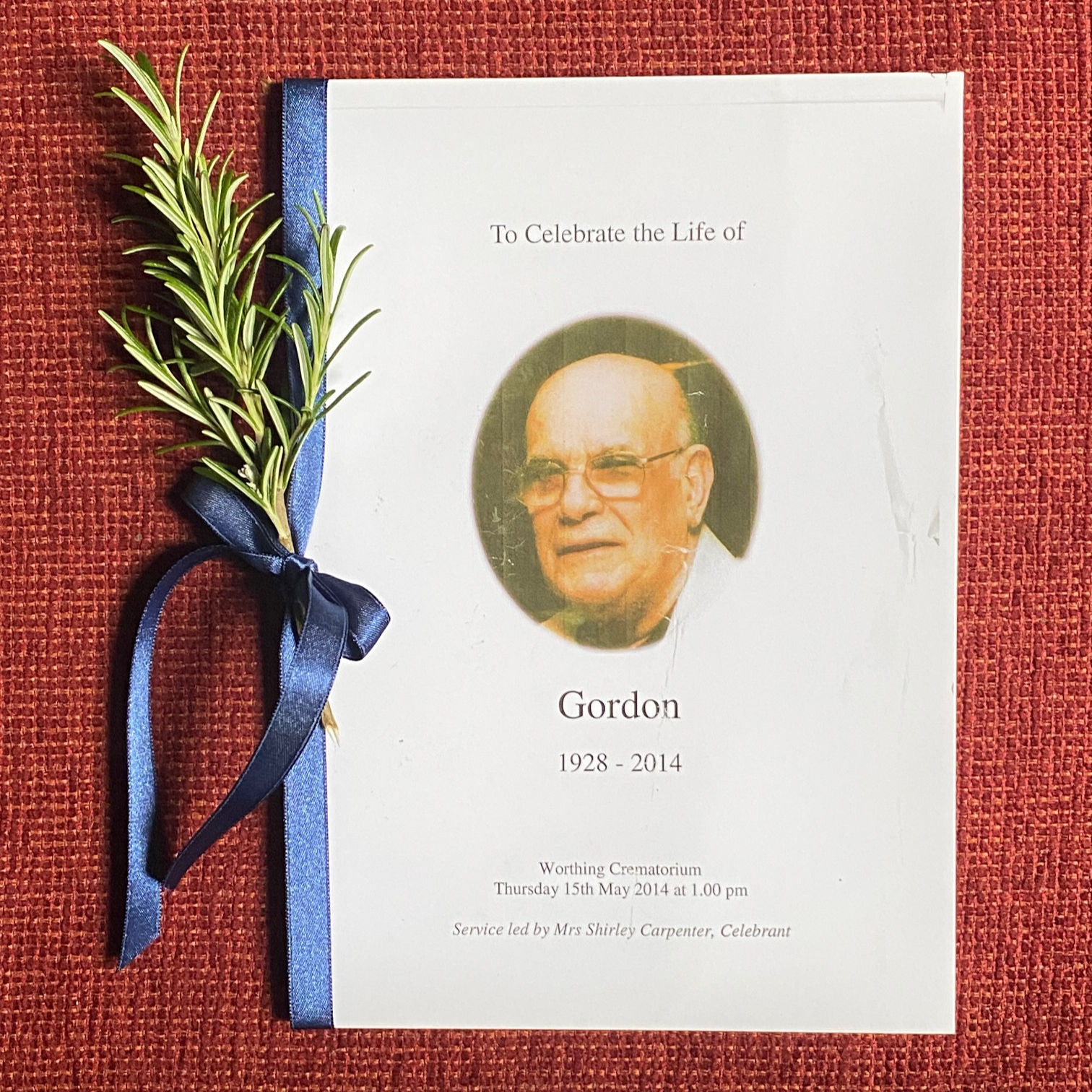 Order of Service Decoration from Bud & Flower