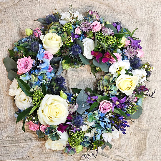 Eco Friendly Floral Wreath from Bud & Flower