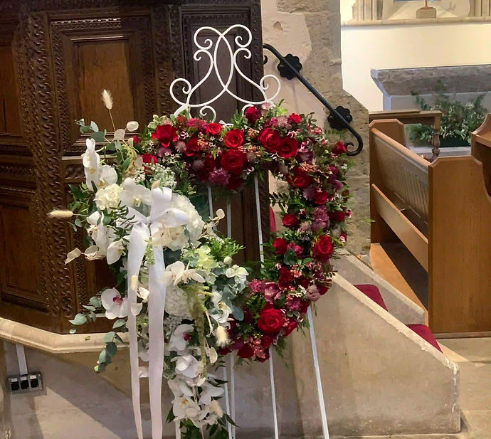 standing heart by Bud and Flower
