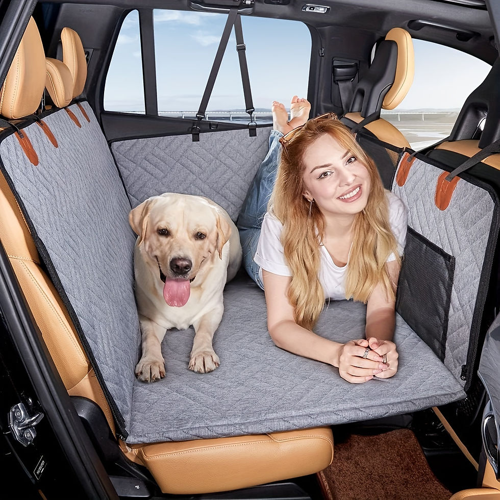 Thumbnail: Waterproof Dog Car Seat Cover — Back Seat Hammock Protector
