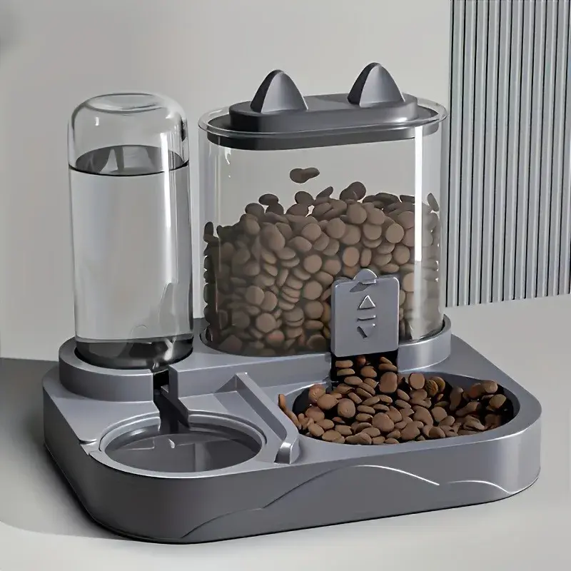 Thumbnail: 2-in-1 Large Capacity Cat Automatic Feeder, Water Dry Wet Separation Design No B