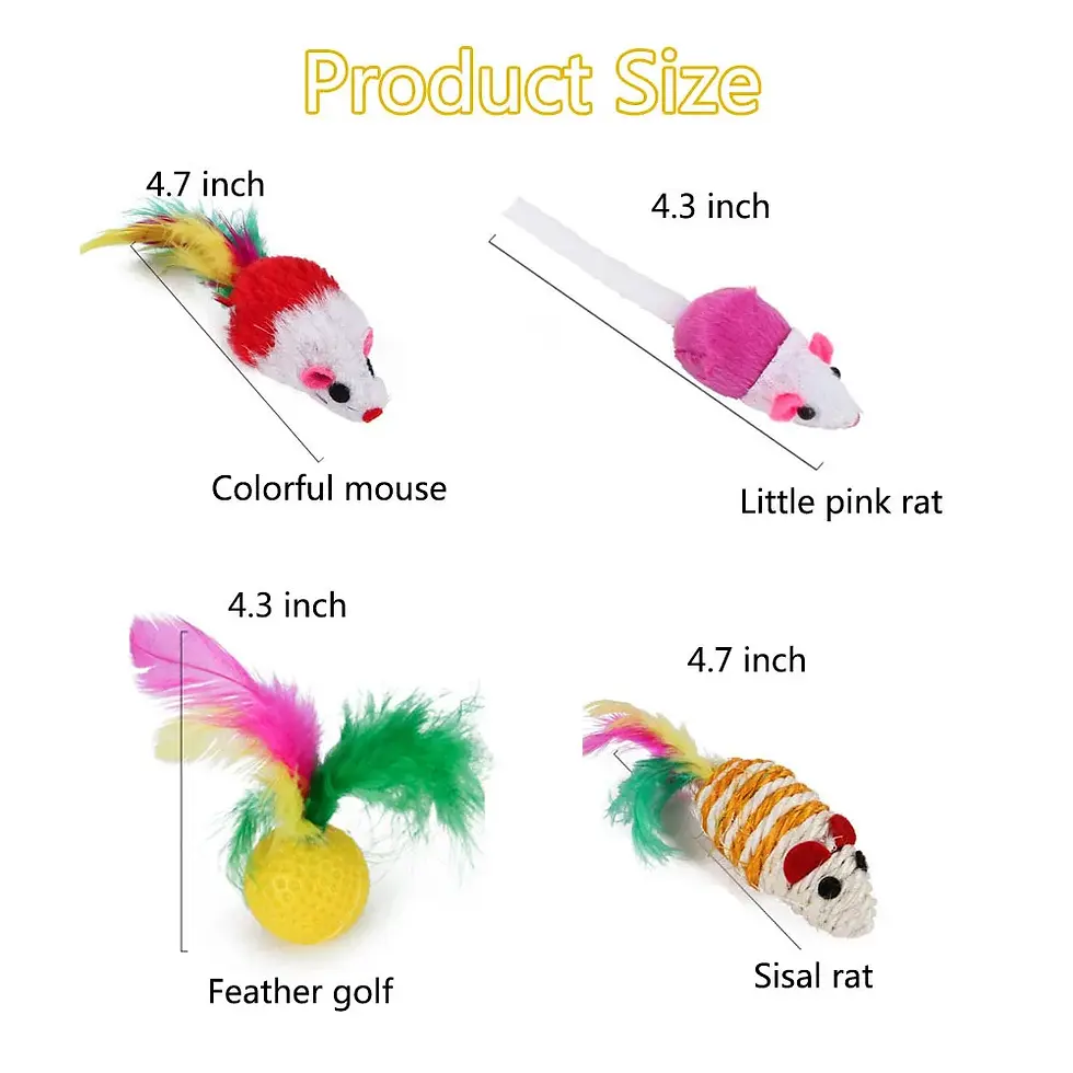 Thumbnail: Kitten Toys Variety Pack-Pet Cat Toys Combination Set Cat Toy Funny Cat Stick Si