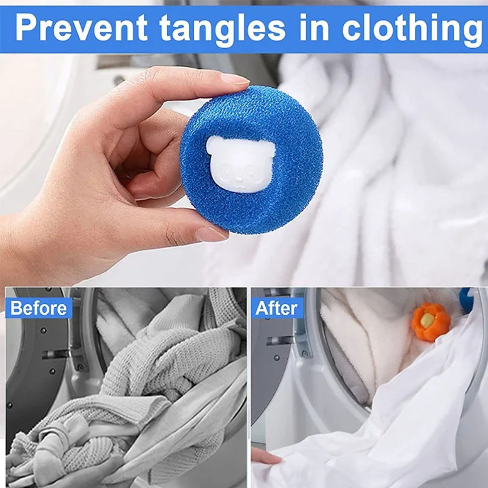 Thumbnail: 3-10pcs Laundry Balls Laundry Balls Pet Hair Remover Reusable Balls Washing Mach