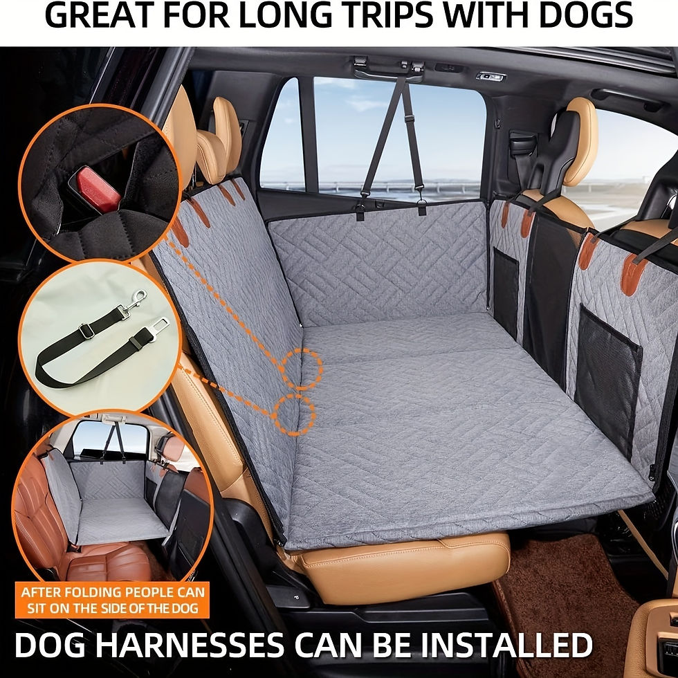 Thumbnail: Waterproof Dog Car Seat Cover — Back Seat Hammock Protector