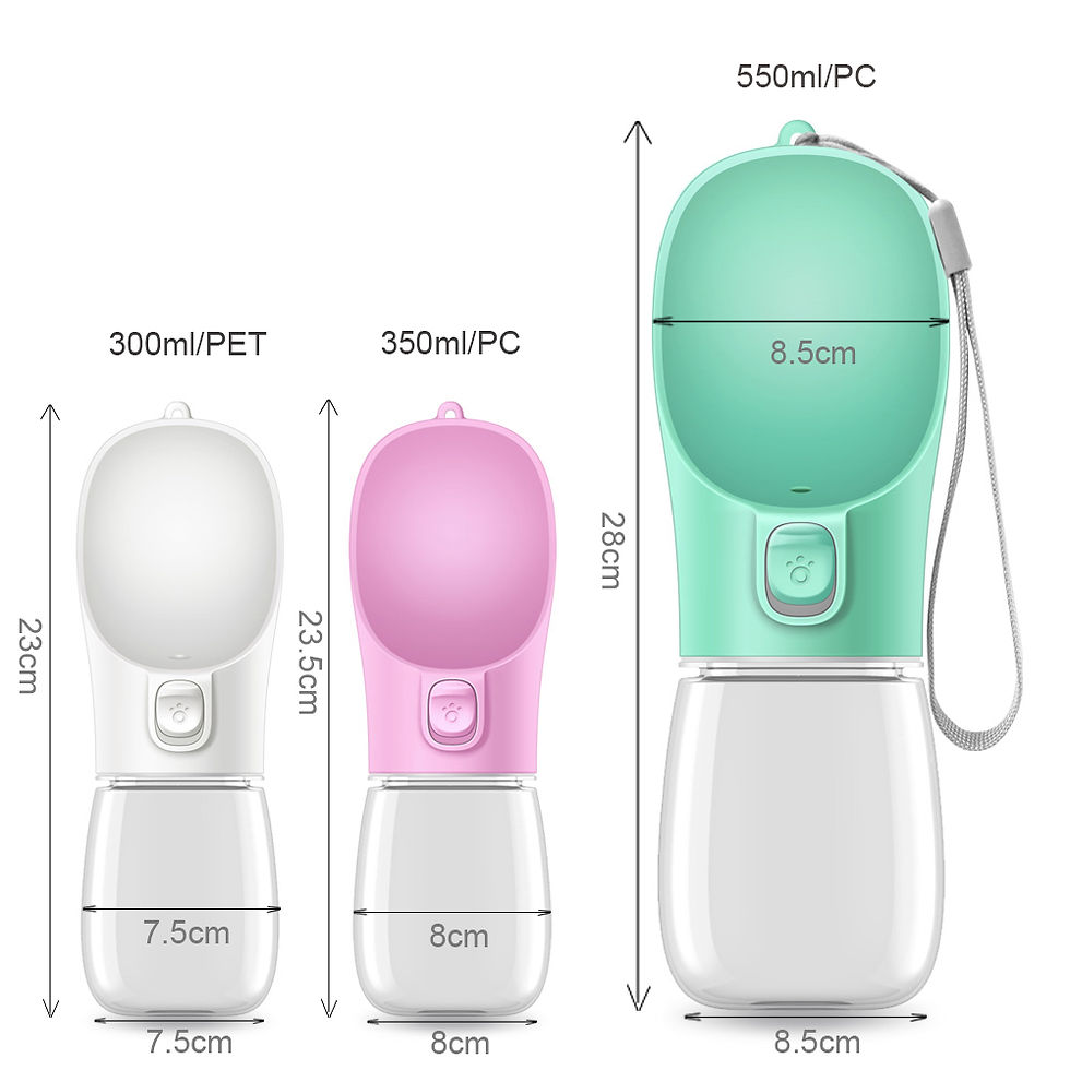 Thumbnail: Dog Water Bottle For Pet Dogs Cats Water Feeder Bowls Outdoor Travel Leakproof P