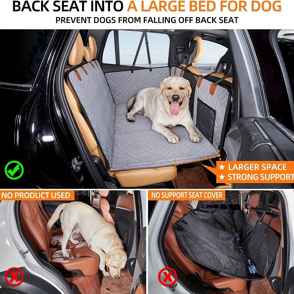 Thumbnail: Waterproof Dog Car Seat Cover — Back Seat Hammock Protector