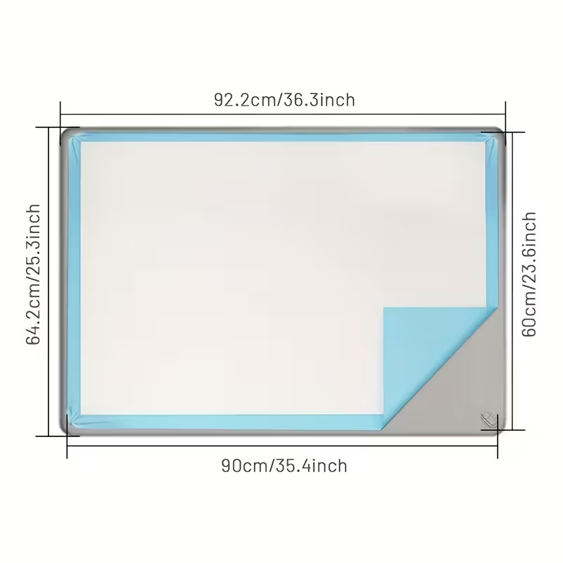 Thumbnail: Multi-Size Pet Training and Urine Barrier Pad, Silicone Non-Slip Dog Potty Tray 